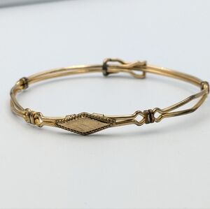 Antique gold filled child's / baby wire bangle bracelet